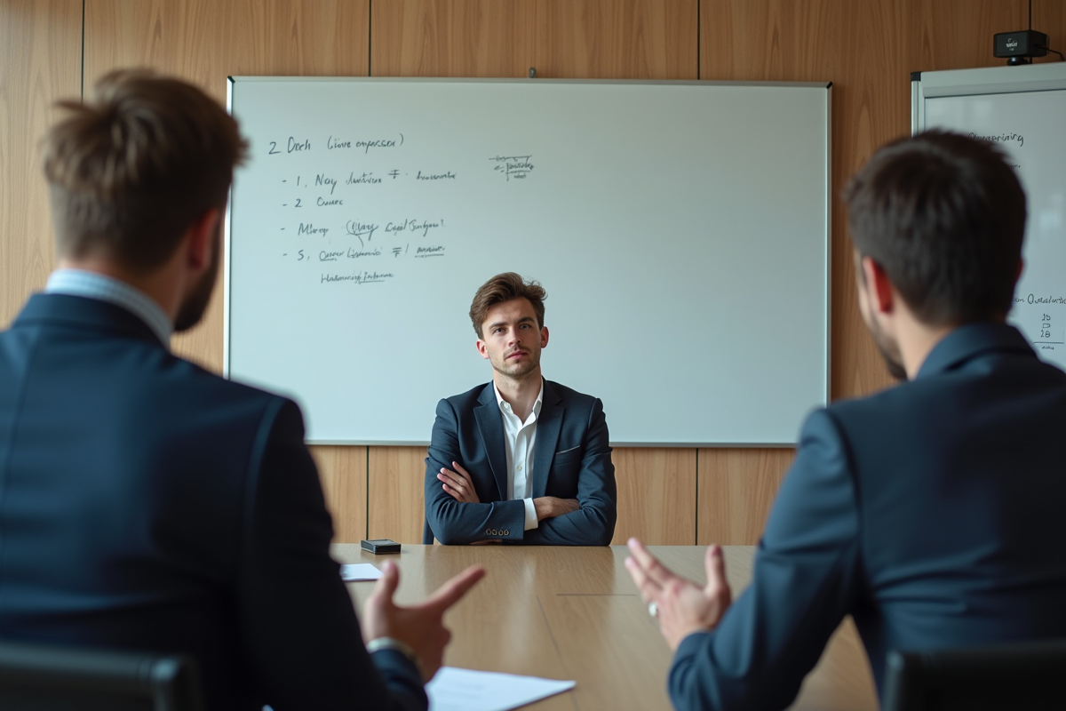 Groupe en coaching avec un coach lors d