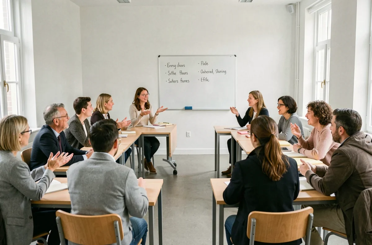 Cours d'anglais en méthode directe animé par une instructrice native chez Inlingua Lille